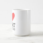 Ich liebe Fleischspieße Kaffeetasse (Mittel)