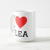 Ich liebe Flöhe Kaffeetasse (Vorderseite Links)