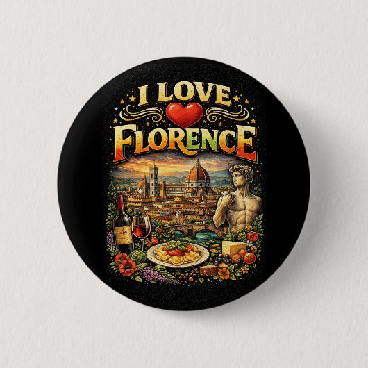 Ich liebe Florenz Button (Vorderseite)