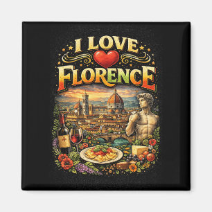Ich liebe Florenz Magnet