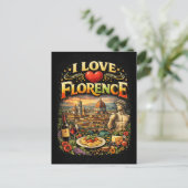 Ich liebe Florenz Postkarte (Stehend Vorderseite)