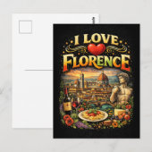 Ich liebe Florenz Postkarte (Vorne/Hinten)