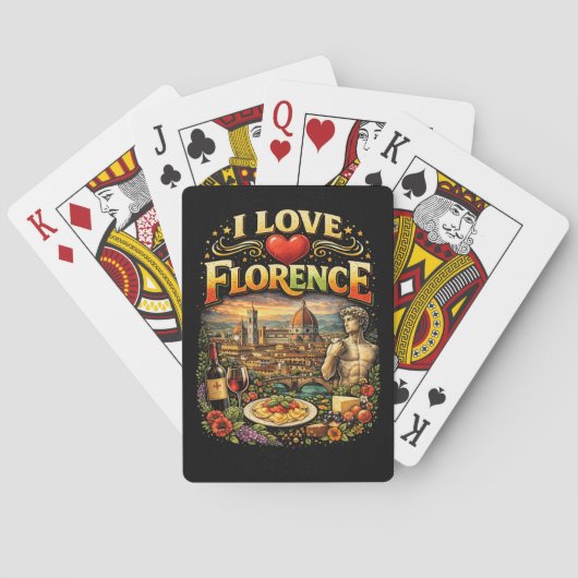 Ich liebe Florenz Spielkarten (Rückseite)