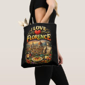 Ich liebe Florenz Tasche (Von Nahem)