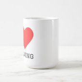 Ich liebe Florfliege Kaffeetasse (Mittel)