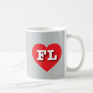 Ich liebe Florida - FL rotes Herz Kaffeetasse