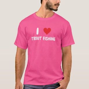 Ich liebe Forellenangeln - Angler angeln im See Fl T-Shirt