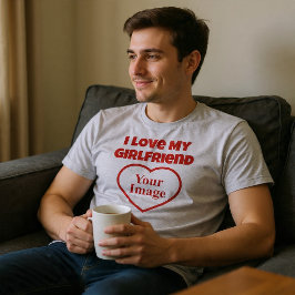 Ich Liebe Foto meiner Freundin Tri-Blend Shirt