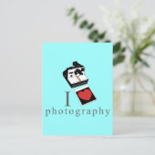 Ich liebe Fotos Postkarte (Stehend Vorderseite)