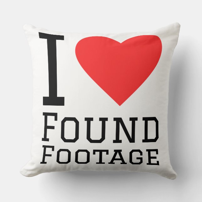 Ich liebe Found Footage  Kissen (Vorderseite)