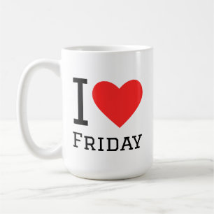 Ich liebe Freitag Kaffeetasse