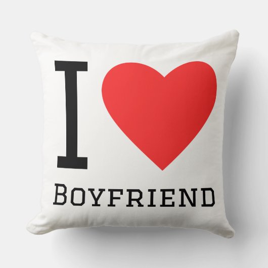 Ich liebe Freund Kissen (Vorderseite)