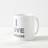 Ich liebe Freundlichkeit Kaffeetasse (VorderseiteRechts)