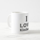 Ich liebe Freundlichkeit Kaffeetasse (Vorderseite Links)