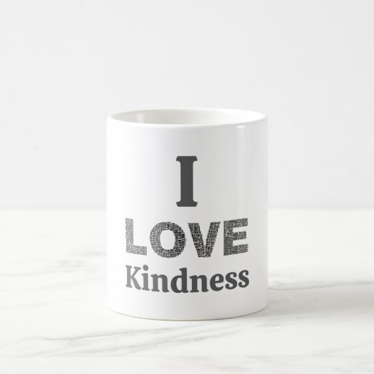 Ich liebe Freundlichkeit Kaffeetasse (Mittel)