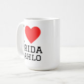 Ich liebe Frida Kahlo Kaffeetasse (Vorderseite Links)