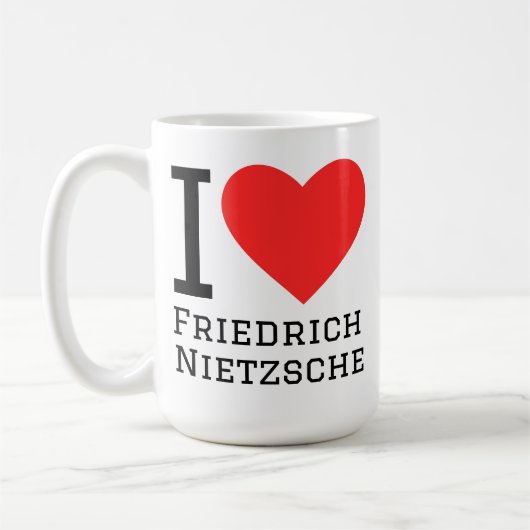 Ich liebe Friedrich Nietzsche Kaffeetasse (Links)