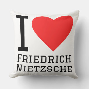 Ich liebe Friedrich Nietzsche Kissen