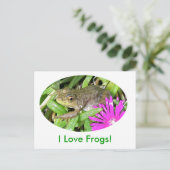 Ich Liebe Frogs! Karten, Shirts und Geschenkartike Postkarte (Stehend Vorderseite)