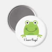 Ich Liebe Frogs! Magnet (Vorderseite/Rückseite)