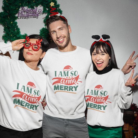 Ich liebe fröhliches Weihnachtsgeschenk Sweatshirt