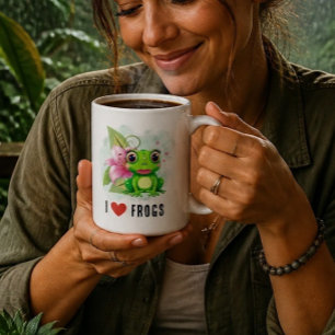Ich liebe Frösche Kaffeetasse