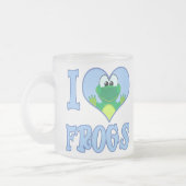 Ich liebe Frösche Mattglastasse (Links)