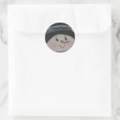 Ich liebe Frosty-Aufkleber Runder Aufkleber (Tasche)