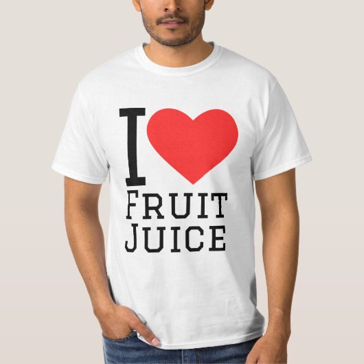 Ich Liebe Fruchtsaft T-Shirt (Vorderseite)