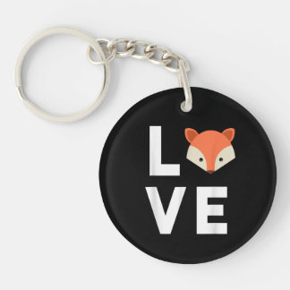 Ich liebe Füchse Süßer Fuchs Lustiger Fuchs Liebt Schlüsselanhänger