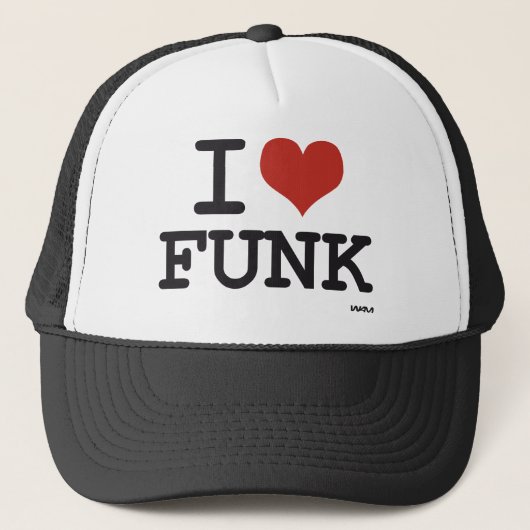 Ich liebe Funk Truckerkappe (Vorderseite)