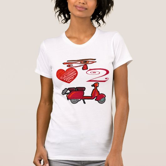 Ich Liebe für Scoot T-Shirt (Vorderseite)
