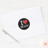 Ich ❤️ Liebe für Studierende/Fakultät Runder Aufkleber (Umschlag)