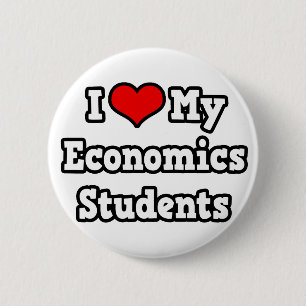Ich Liebe für Wirtschaftswissenschaftler Button
