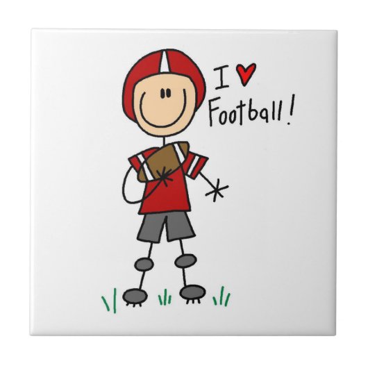 Ich liebe Fußball Fliese (Vorderseite)