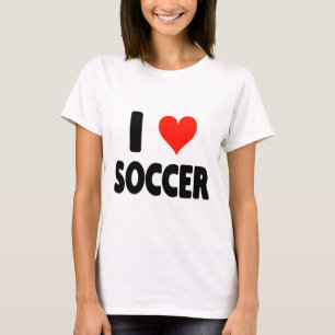 Ich liebe Fußball - Herz Fußball Fußballfeld Platz T-Shirt