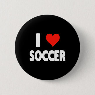 Ich liebe Fußball Herz Fußball Fußballfeld Spielfe Button