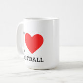 Ich liebe Fußball Kaffeetasse (Vorderseite Links)