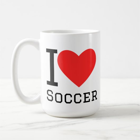 Ich liebe Fußball Kaffeetasse (Links)