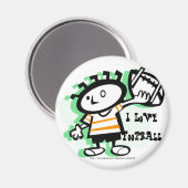 "Ich Liebe Fußball!" Magnet (Vorderseite/Rückseite)