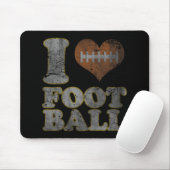 Ich Liebe Fußball Männer Frauen Kinder Mousepad (Mit Mouse)