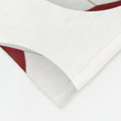 Ich Liebe Fußball-Muster Mädchen Maroon weiß Fleecedecke (Ecke)