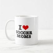Ich liebe Fußball-Mütter-Herz Kaffeetasse (Links)