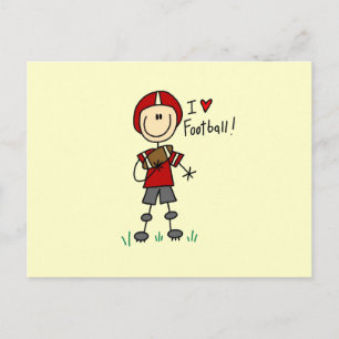 Ich liebe Fußball Postkarte