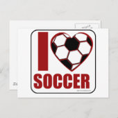 Ich Liebe Fußball! Postkarte (Vorne/Hinten)