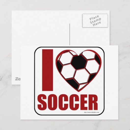 Ich Liebe Fußball! Postkarte (Vorne/Hinten)