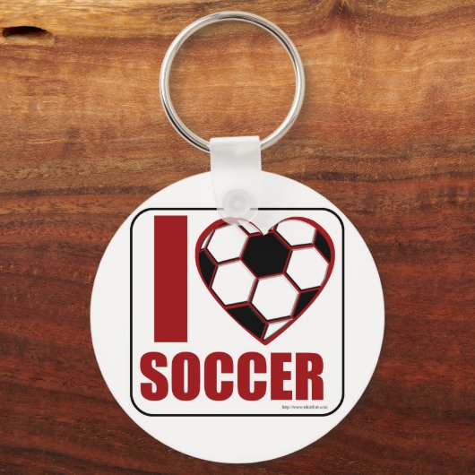 Ich Liebe Fußball! Schlüsselanhänger (Vorderseite)