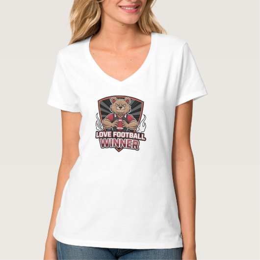 Ich liebe Fußball T-Shirt (Vorderseite)