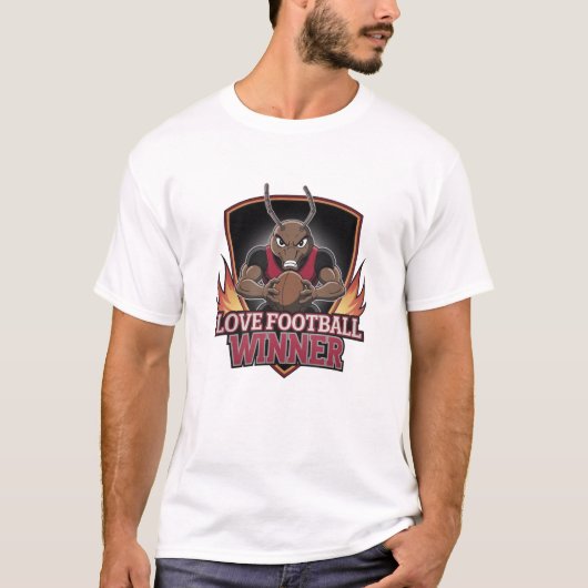 Ich liebe Fußball  T-Shirt (Vorderseite)
