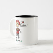 Ich liebe Fußball Tasse (Vorderseite Links)
